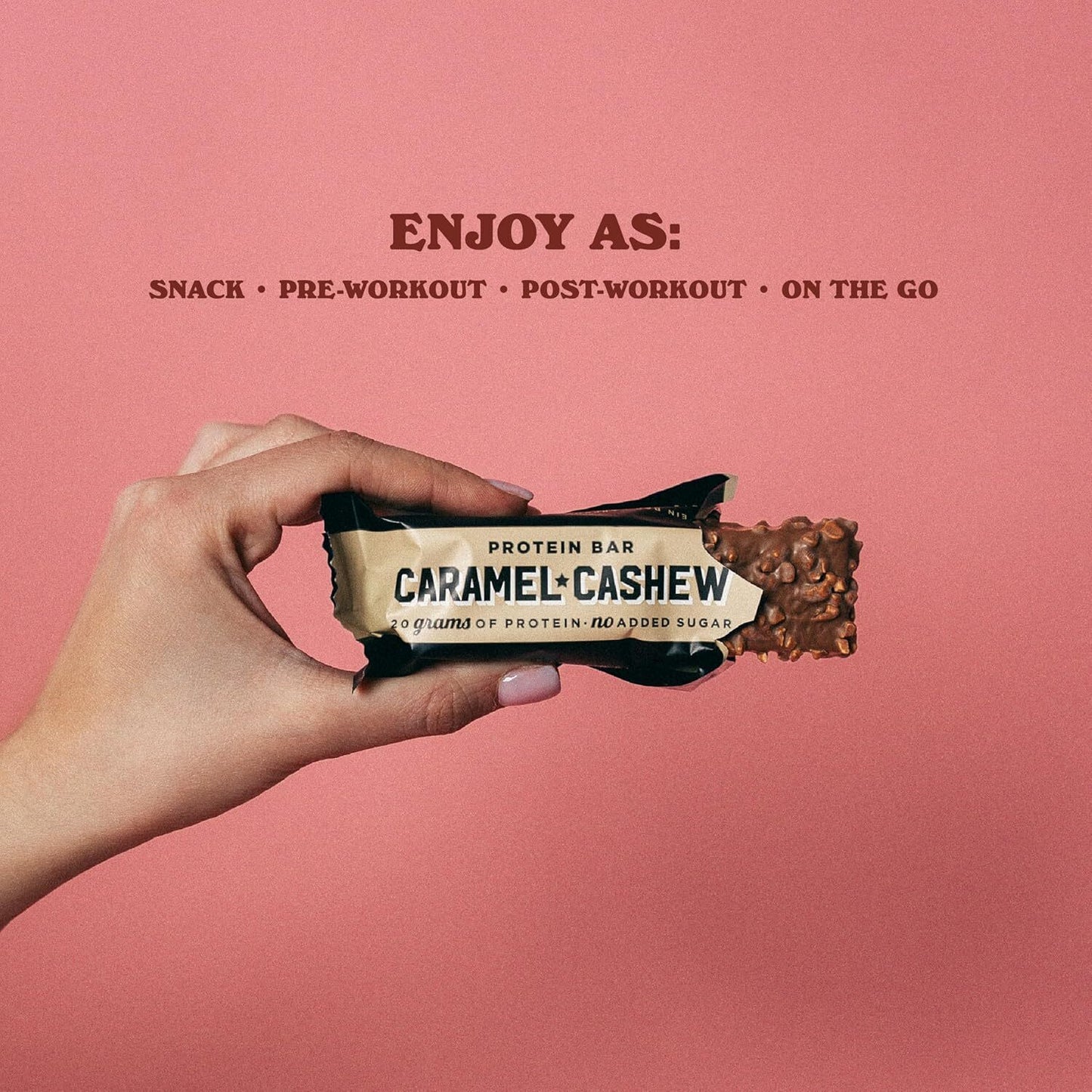 Barebells Caramel Cashew – 12 Bars, No Retail Box, Secure & Authentic