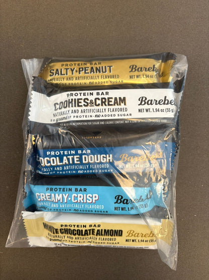 Barebells Mixed 5 Favorite Flavor Bars–20 Bars,No Retail Box,Secure & Authentic