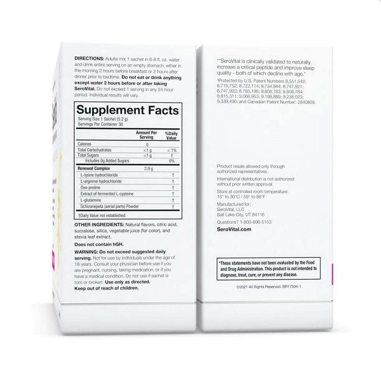 SeroVital Fruit Punch Powder Dietary Supplement - 30 Sachets