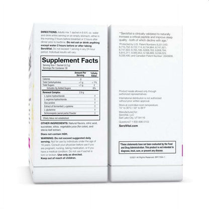 SeroVital Fruit Punch Powder Dietary Supplement - 30 Sachets