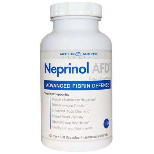 Arthur Andrew Medical, Neprinol AFD, Advanced Fibrin Defense, 500 mg, 150 Ct.