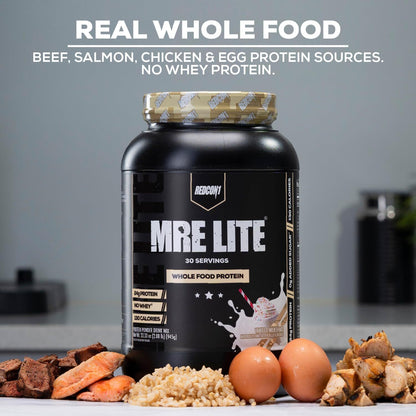 Redcon1 Mre Lite  Vanilla Milkshake Protein Power Drink Mix Size 33.33 Oz Pack 2