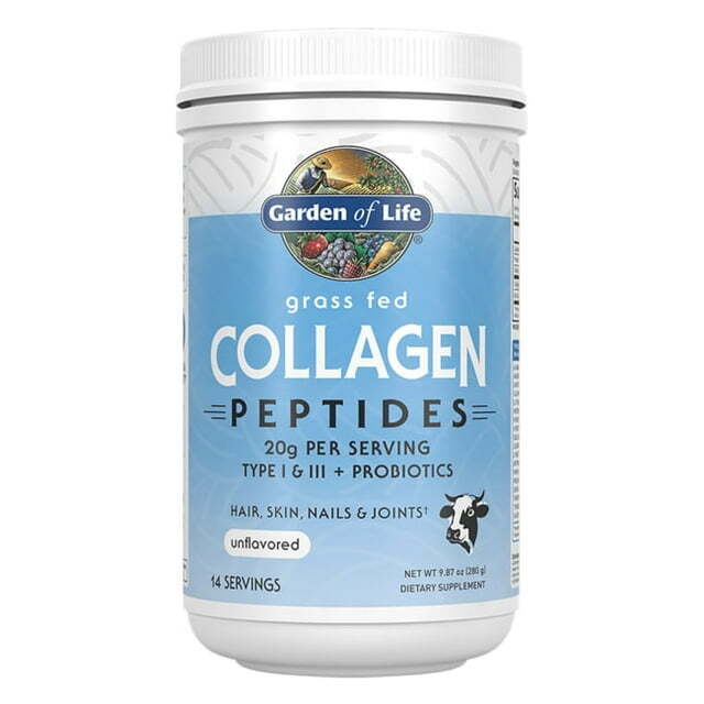 Garden of Life Grass Fed Collagen Peptides Powdr 20g Protein 9.87oz (Pack of 1 )