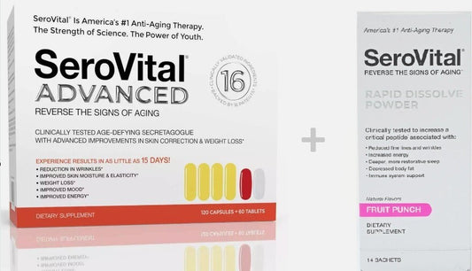 SeroVital Bundle Fruit Punch Powder 14ct + Advanced 120 Ct+60 Tab 30 Day Dietary