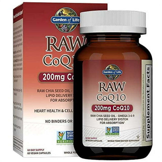 Garden of Life Vegetarian Omega 3 6 9 Supplement - Raw CoQ10 Chia Seed Oil...