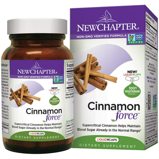 New Chapter Cinnamon Supplement Force - 30 Veg Capsules EXP 01/2026 New