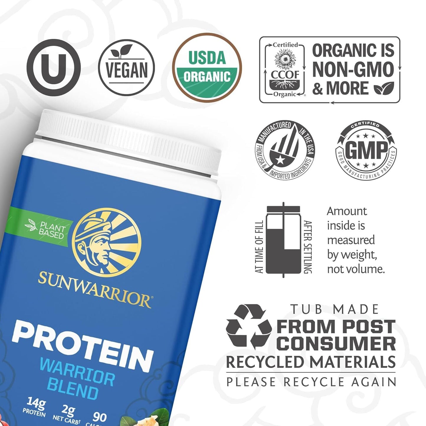 Sunwarrior Vegan Protein Chocolate Peanut Butter- 750g