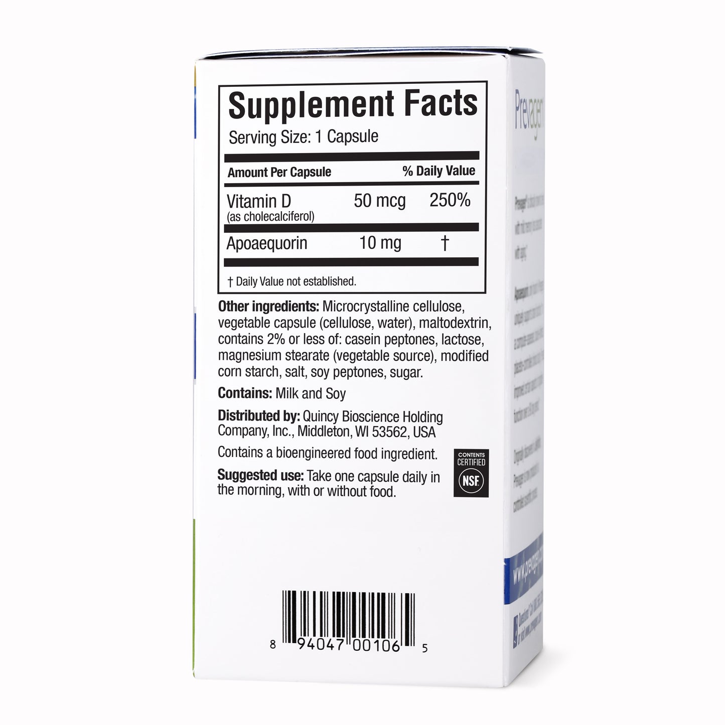 Prevagen Regular Strength Capsules, 60ct 2 Pack, Prevagen with Apoaequorin & Vitamin D