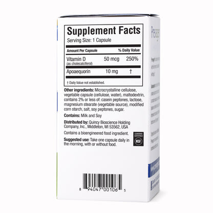 Prevagen Regular Strength Capsules, 60ct 2 Pack, Prevagen with Apoaequorin & Vitamin D