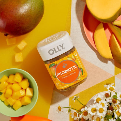 OLLY Probiotic Gummy Immune & Digestive  - Gut Health Mango 80 Ct - Pack of 5
