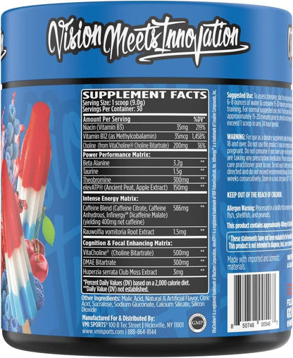 VMI Sports® KXR Best Pre-Workout Supplement - Patriot Pop