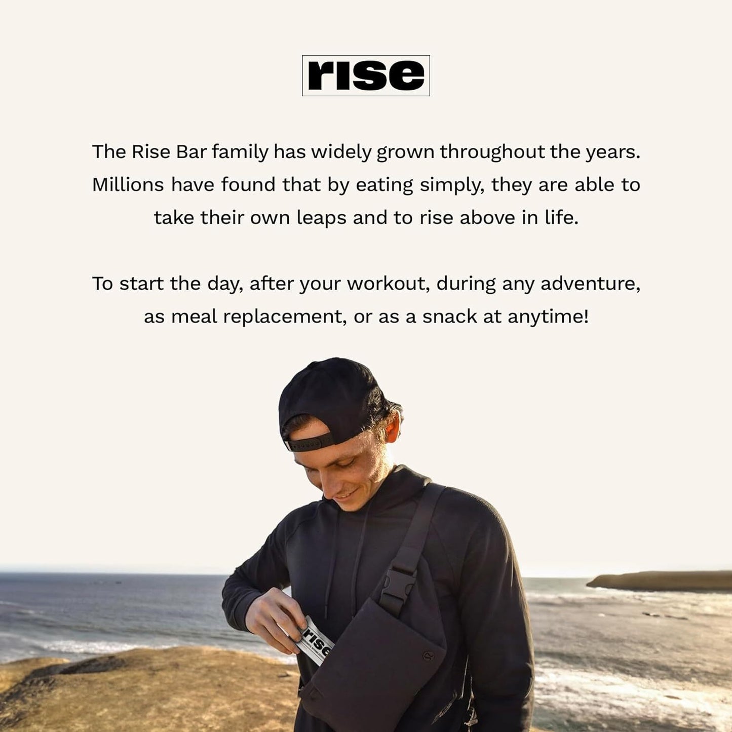 Rise Bar Rise Protein Bar Almond Honey 12 bars - Pack of 2