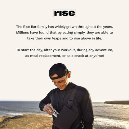 Rise Bar Rise Protein Bar Almond Honey 12 bars - Pack of 2
