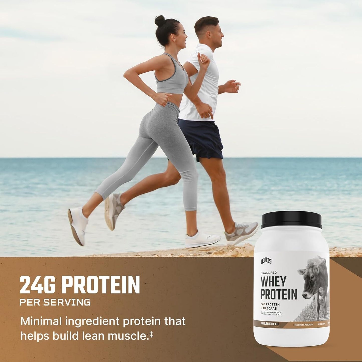 Grass Fed Whey Protein Powder, Double Chocolate, 2 lb (907 g) Pack of 2