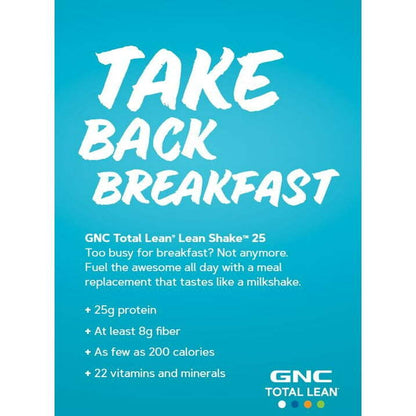 GNC Total Lean Shake 25 Burn French Vanilla 22oz  High Protein Meal Replacement