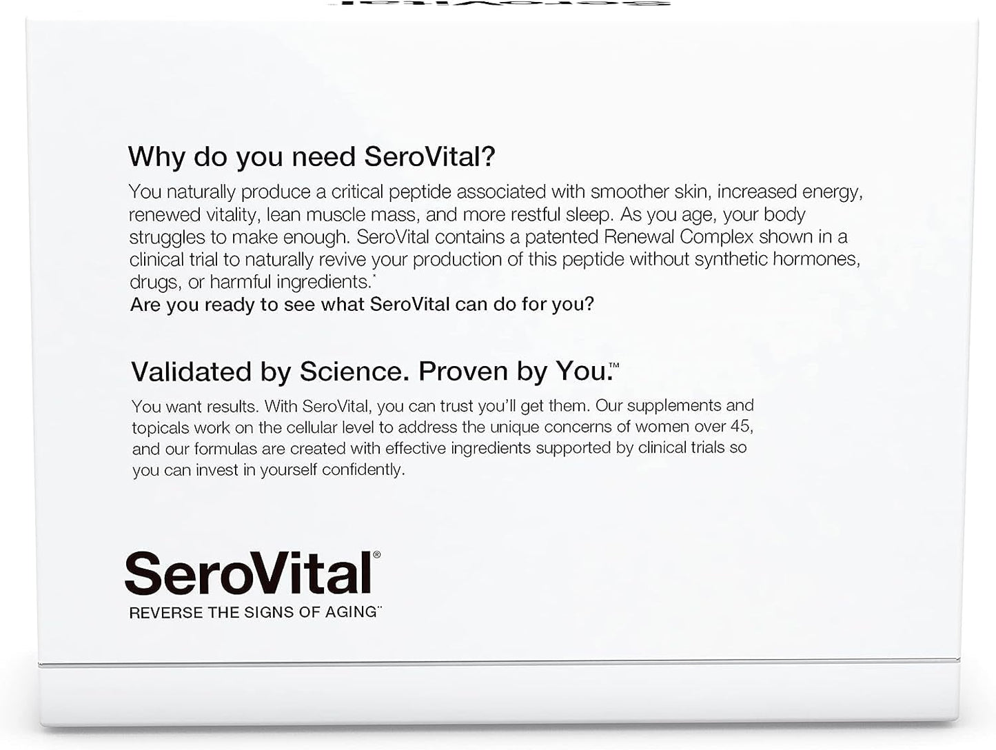 SeroVital Age Renewal Complex - Reverse the Signs of Aging - 120 ct - 30 Day Supply