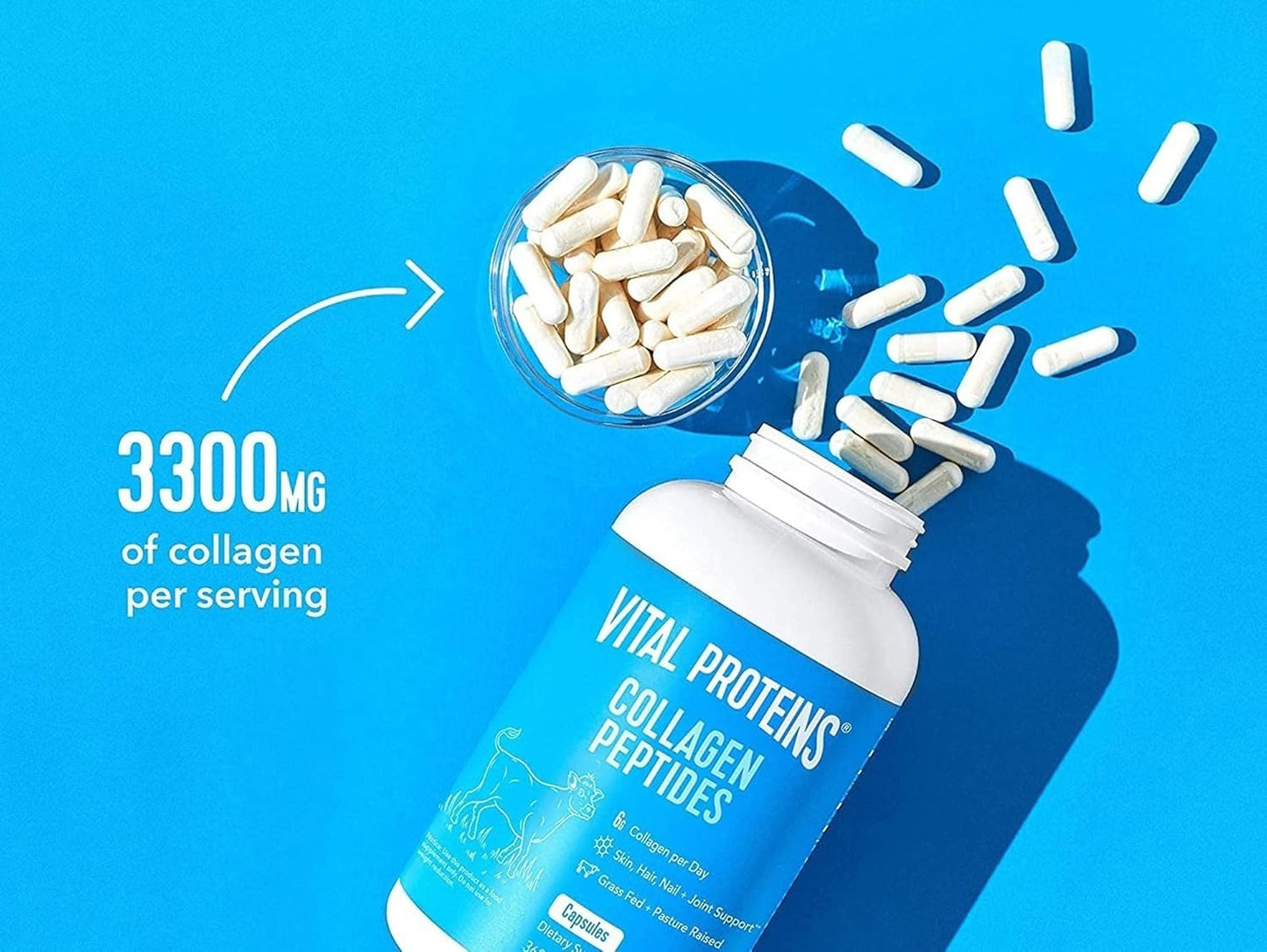 Serovital Advanced 180 Caps + Vital Proteins Collagen 360 Caps Wellness Bundle