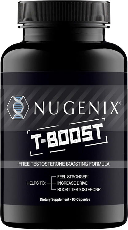 Nugenix T Boost - Free Testosterone Booster Supplement for Men, 90 Count