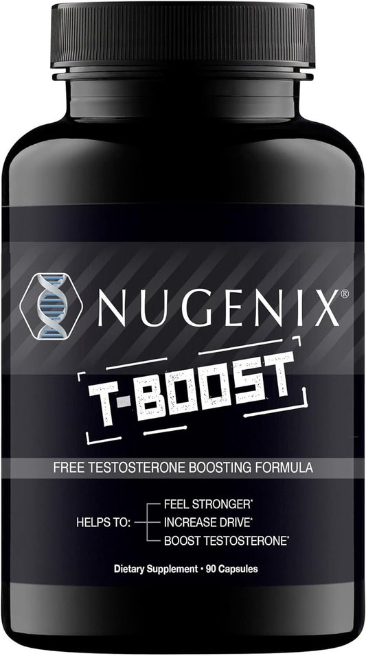 Nugenix T Boost - Free Testosterone Booster Supplement for Men, 90 Count