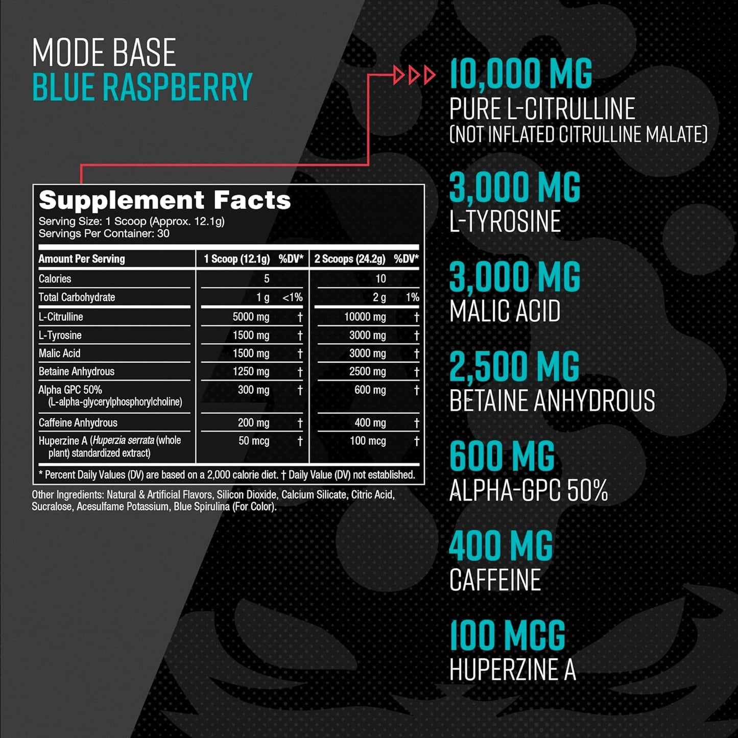 Gorilla Mind Base Pre Workout - 360 Grams (Blue Raspberry)