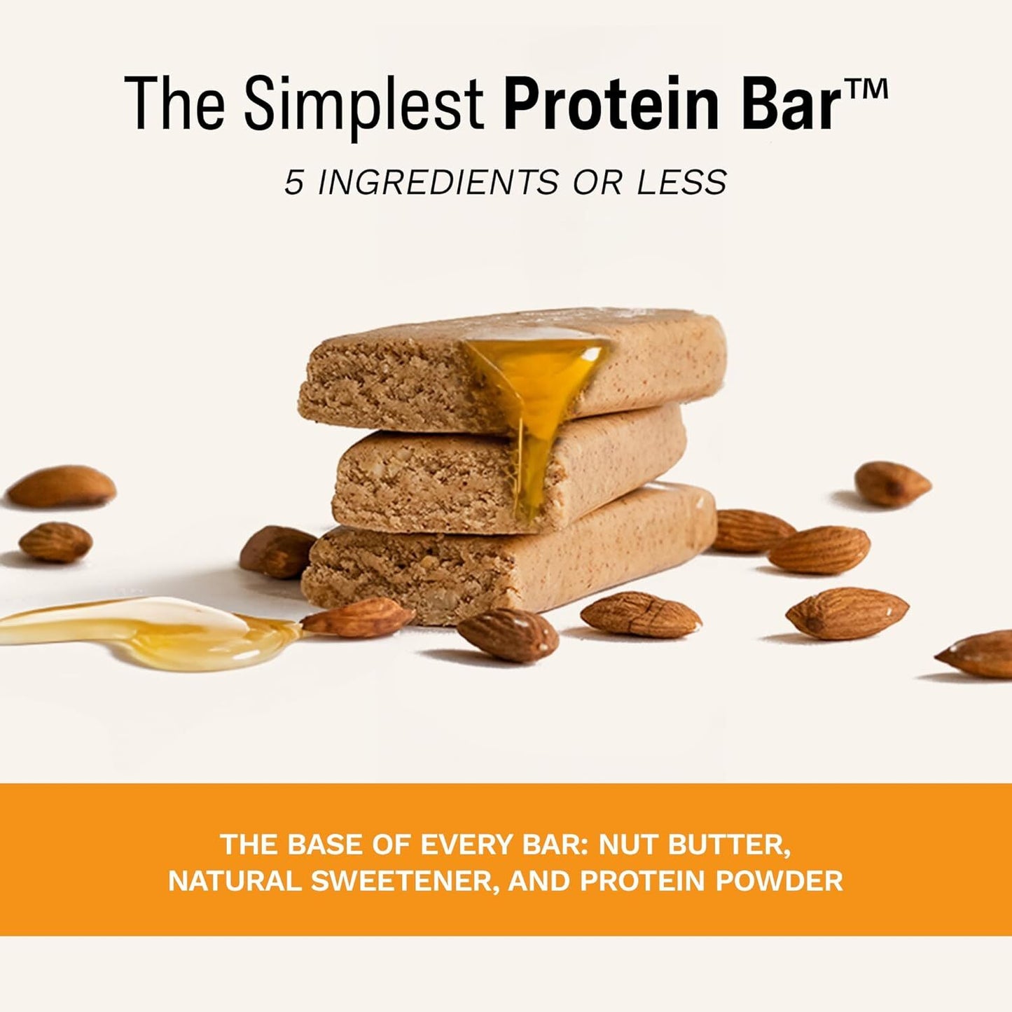 Rise Bar Rise Protein Bar Almond Honey 12 bars - Pack of 2