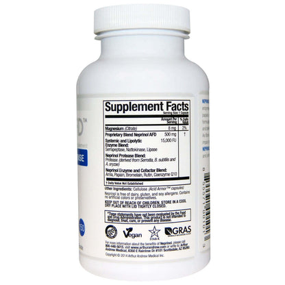 Arthur Andrew Medical, Neprinol AFD, Advanced Fibrin Defense, 500 mg, 150 Ct.