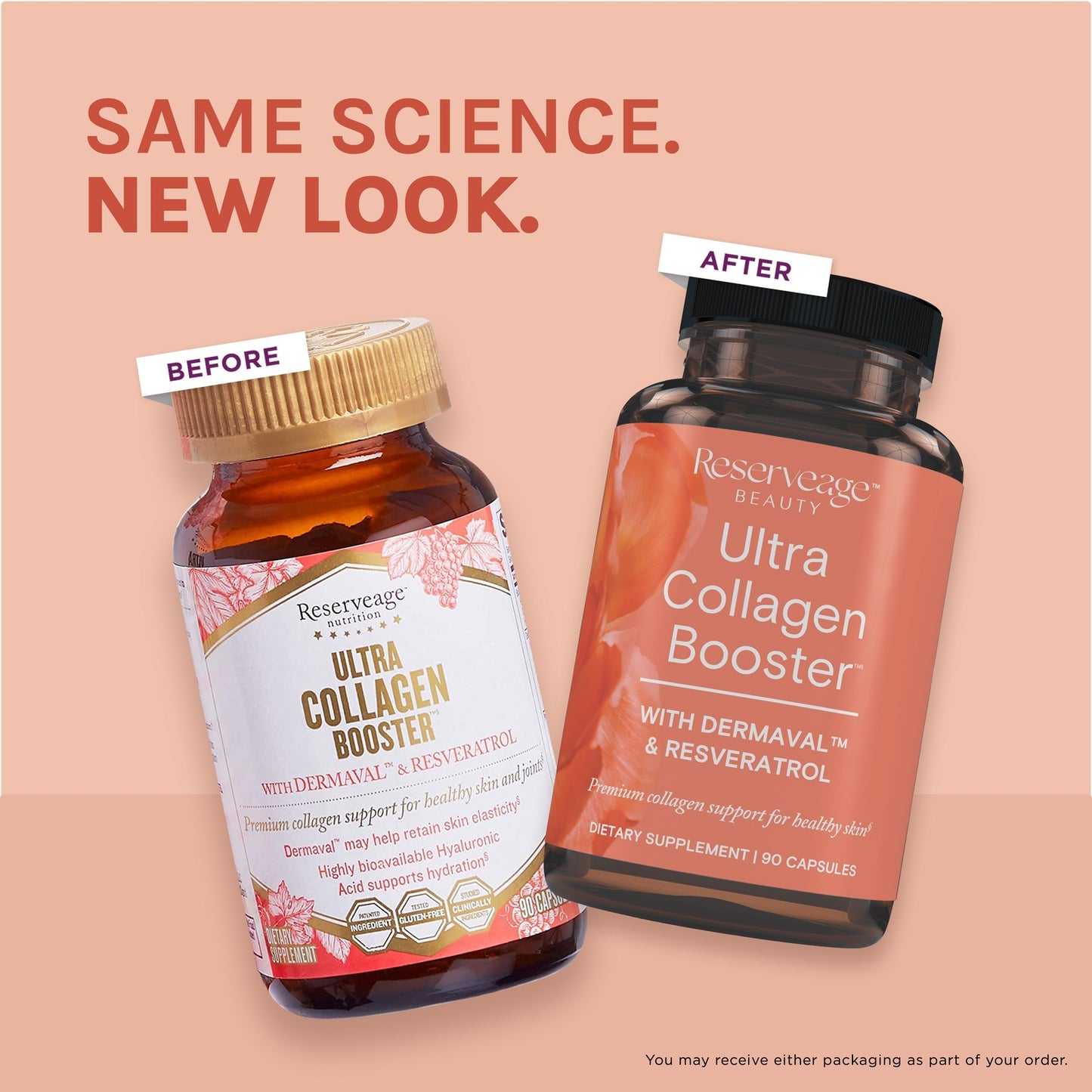 Reserveage Nutrition Collagen Booster Skin and Joint Supplement 90 ct