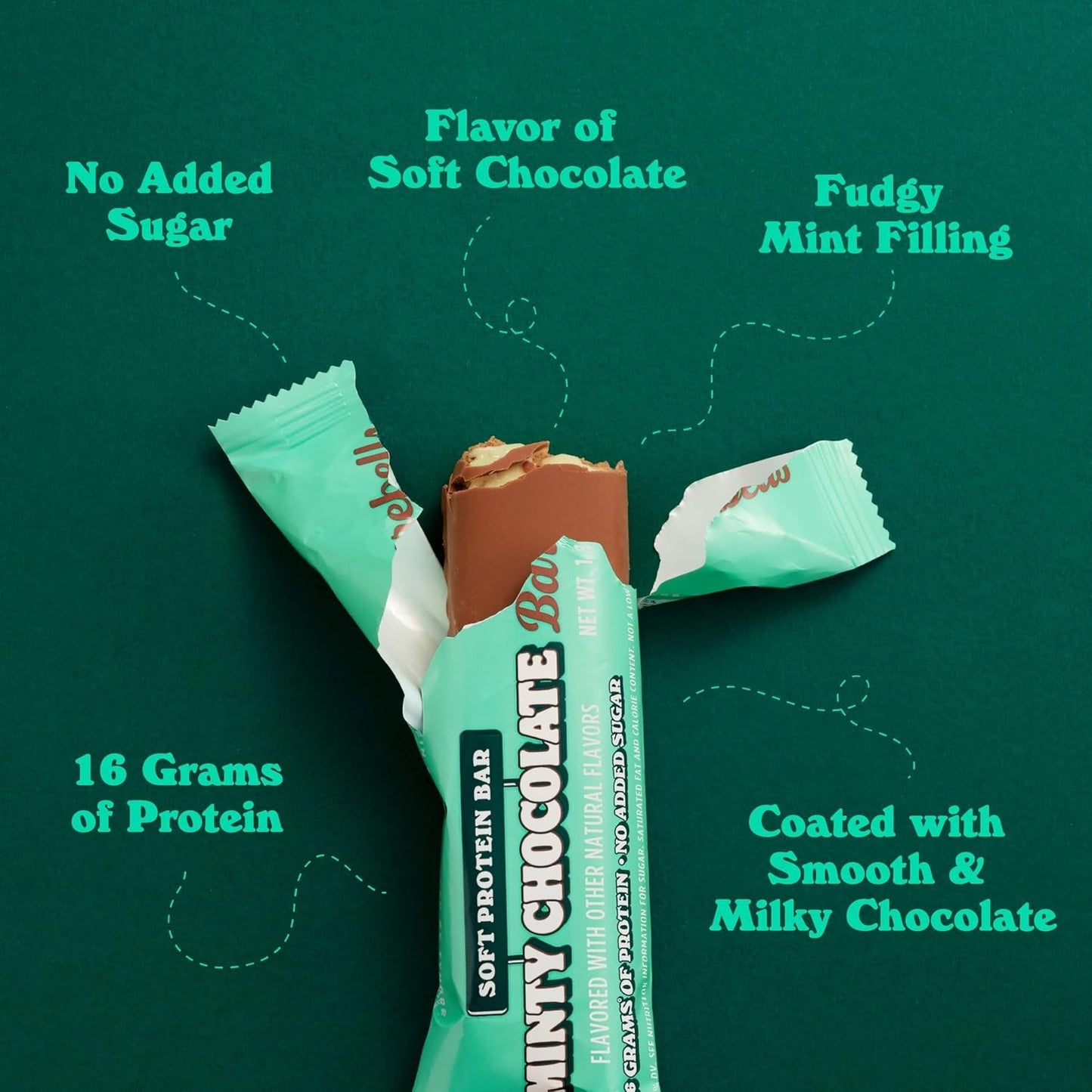 Barebells Soft Protein Bar Minty Chocolate 12 bars