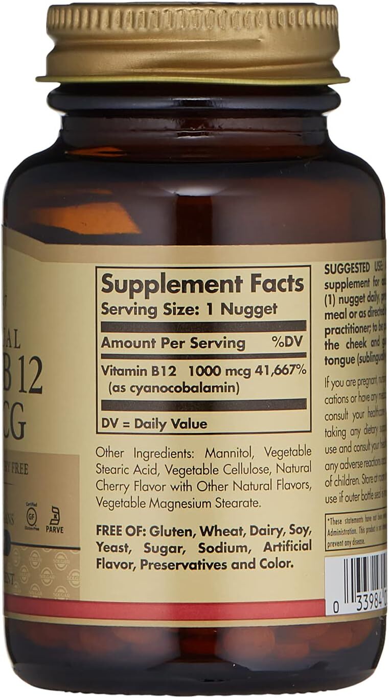 Solgar Sublingual Vitamin B 12 1,000 mcg 250 Ct
