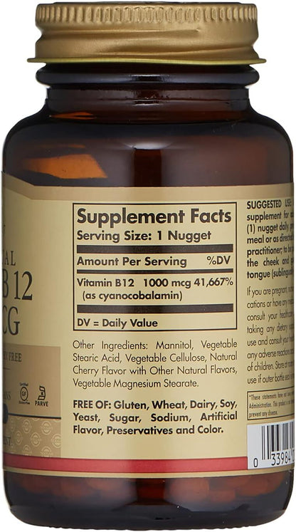 Solgar Sublingual Vitamin B 12 1,000 mcg 250 Ct
