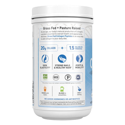 Garden of Life Grass Fed Collagen Peptides Powdr 20g Protein 9.87oz (Pack of 1 )
