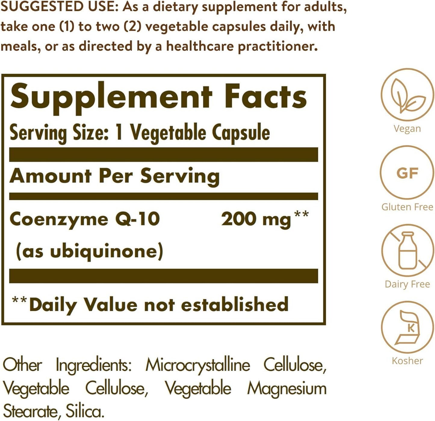Solgar Coenzyme Q-10 200mg 30 VegCap