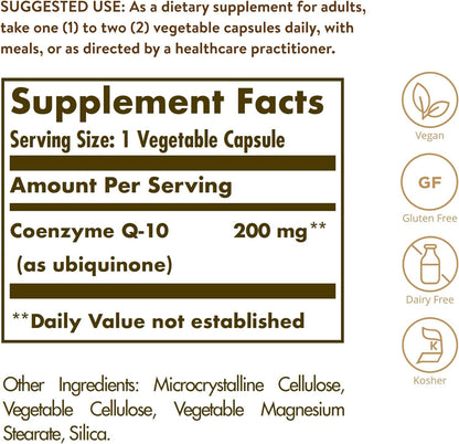 Solgar Coenzyme Q-10 200mg 30 VegCap