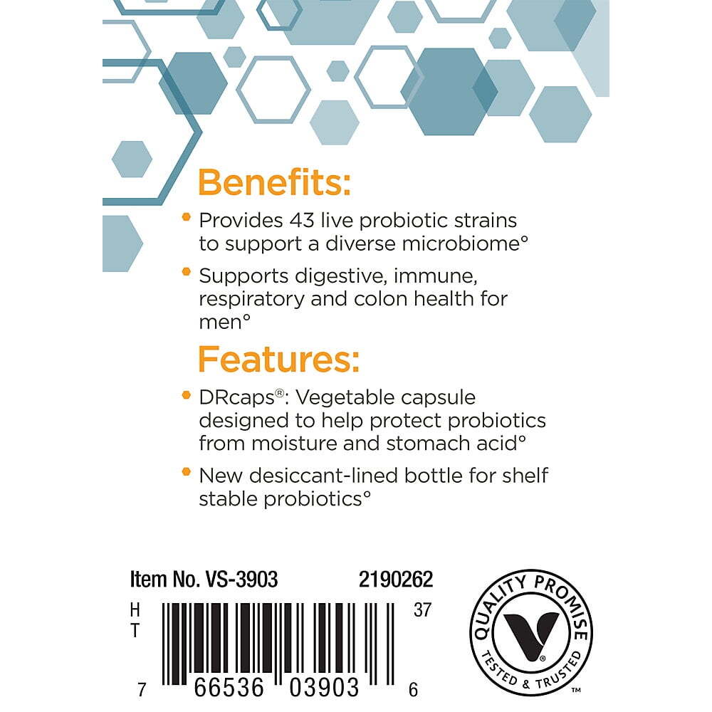 Probiotic for Men 100 Billion CFUs Supports (30 ct) Exp.Dt:08-2024