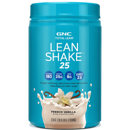 GNC Total Lean Shake 25 Burn French Vanilla 22oz  High Protein Meal Replacement