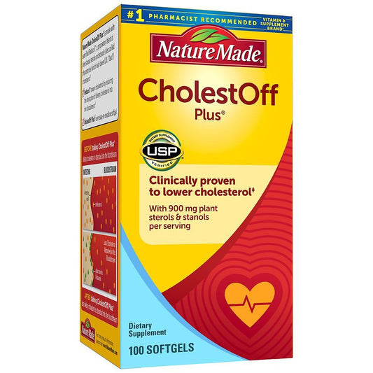 Nature Made Cholestoff Plus Dietary Supplement, 100 Softgels Pack of 2