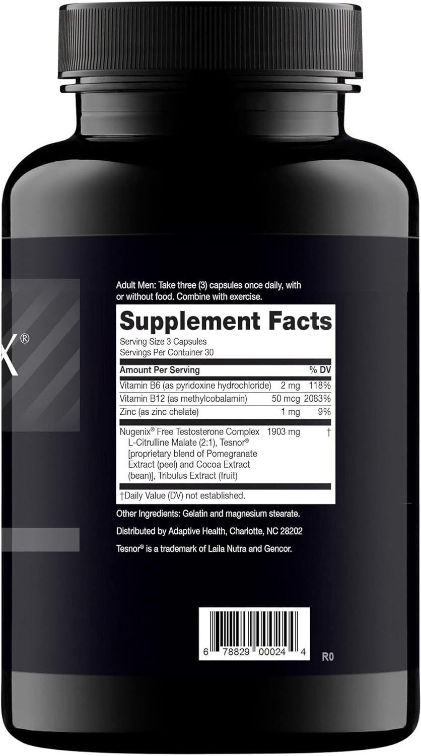 Nugenix T Boost - Free Testosterone Booster Supplement for Men, 90 Count