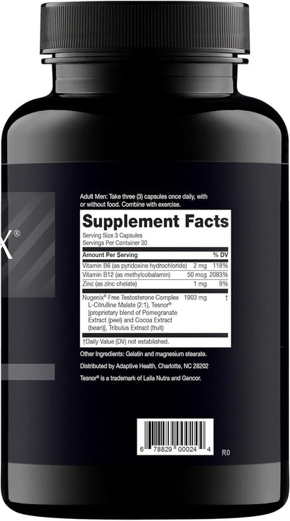 Nugenix T Boost - Free Testosterone Booster Supplement for Men, 90 Count