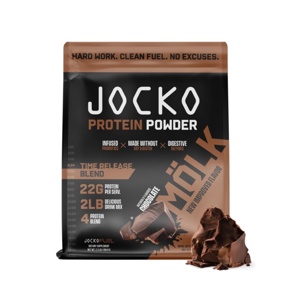 Jocko Mölk Whey Protein Powder 22g, 2lb bag, Chocolate Milkshake